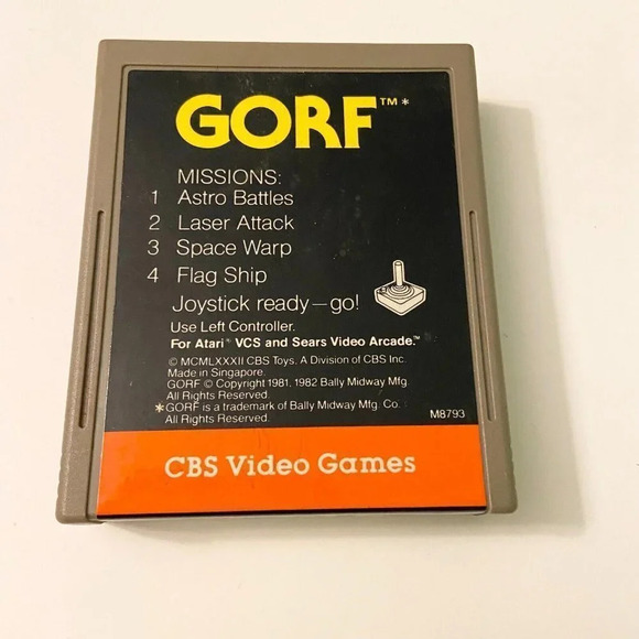 Vintage 1982 Gorf Atari 2600 Game CBS Video Game - Picture 8 of 10